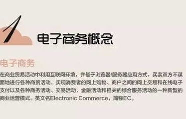电子商务大一专业知识